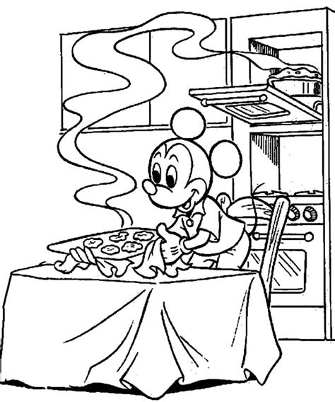 You can print the whole file off at once or just choose a page or 2. Mickey Mouse Baking Cookies Coloring Pages: Mickey Mouse ...