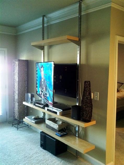How To Create A Floor To Ceiling Tv Entertainment Center Wall Mount