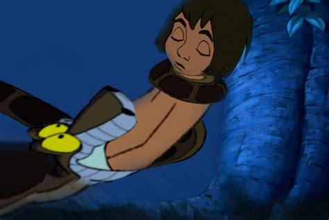kaa eats mowgli 6 by vore disintegration kaa worked his way up reaching mowgli s chest