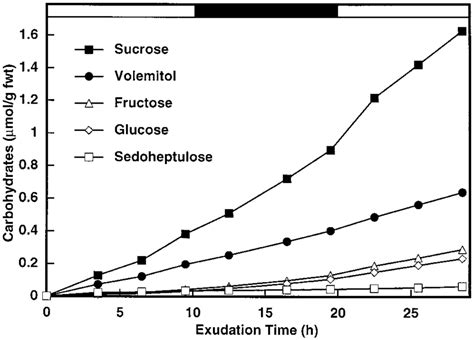 Diurnal Pattern Of Soluble Carbohydrates Found In Phloem Exudates Of