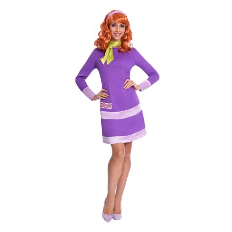 Ladies Daphne Scooby Doo Costume Halloween Womens Fancy Dress Outfit Wig Ebay