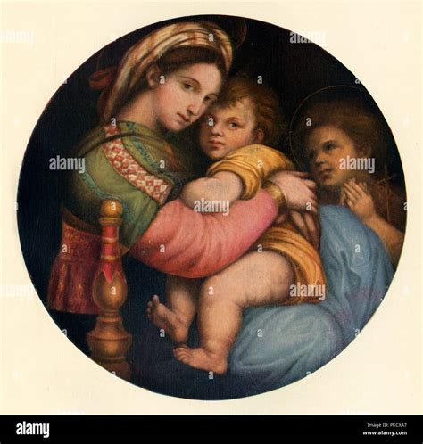 The Madonna Della Sedia C1514 C1912 Artist Raphael Stock Photo