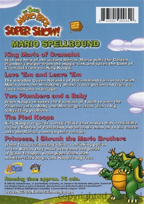 Super Mario Bros Super Show The Mario Spellbound Dvd