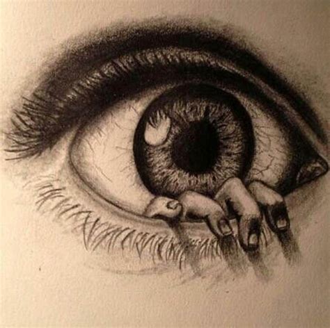 11 Fun And Fascinating Eye Facts Eye Drawing Scary Drawings Dark
