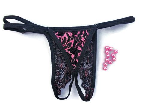 Sexy Lace Crotchless G String Lace Thong Lace Lingerie Lace Etsy