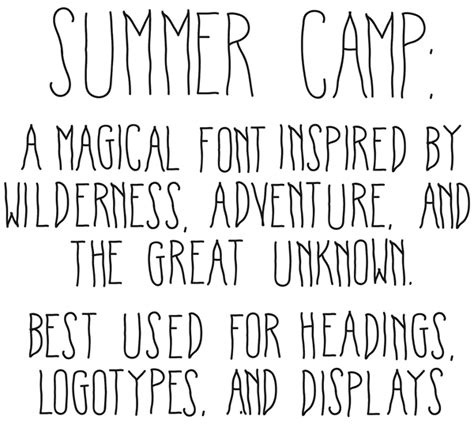 Summer Camp Font On Behance