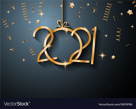 2021 Happy New Year Background For Your Seasonal Vector Image