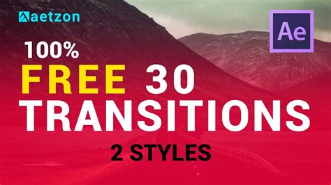 30 after effects transitions templates free download - YouTube
