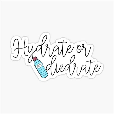 Hydrate Or Diedrate Sticker By Designsbymk Redbubble