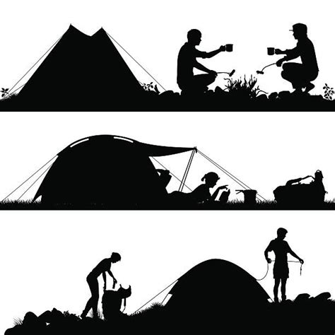 Camping Silhouettes Illustrations Royalty Free Vector Graphics And Clip