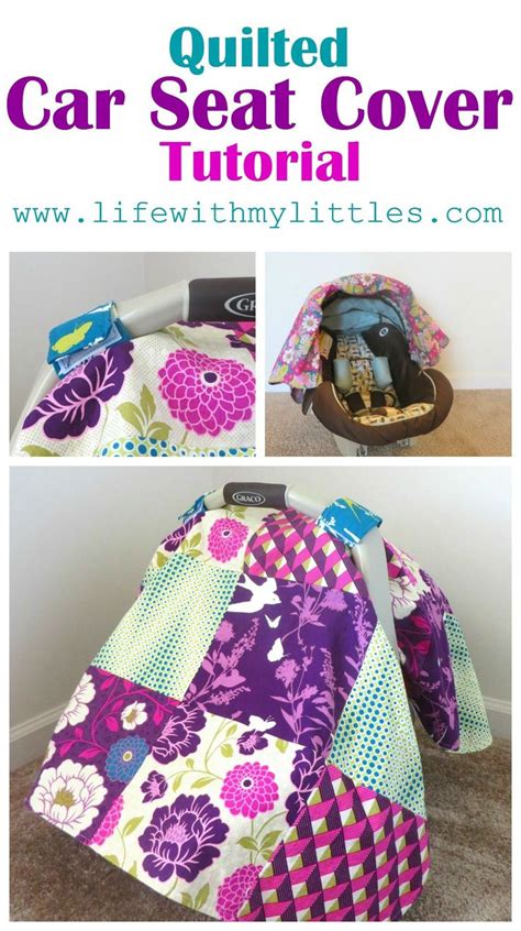 Quilted Car Seat Cover Tutorial Carseat Cover Sewing Projects For