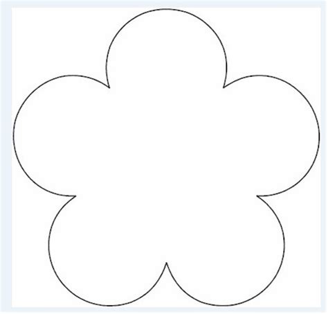 Free Flower Templates Printable Clipart Best