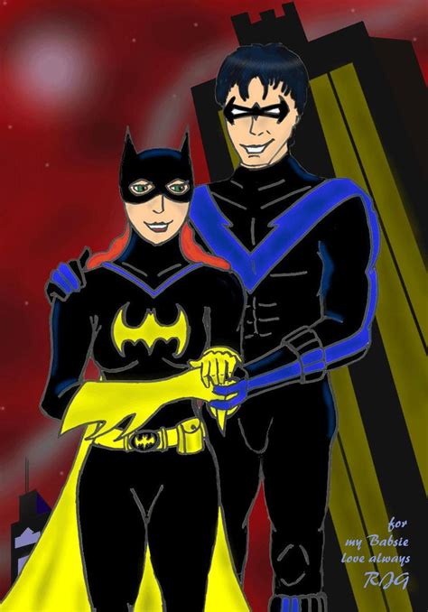 Batgirl And Nightwing By Richardgrayson On Deviantart