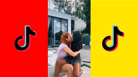 Tiktok Lesbian Couple Hot Kiss Tiktok Lesbian Kiss Youtube