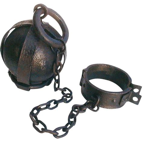 Prison Dungeon Ball And Chain Leg Shackles Ed2613 Medieval Collectibles