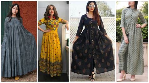 Stylish Comfortable Casual Long Frocks Designs Collection For Girls Youtube