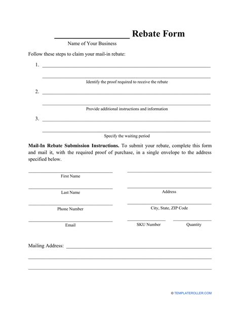 Tools Of The Trade Rebate Form