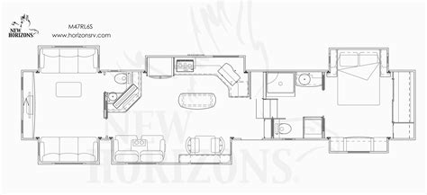 Tiny motorhomes small rv campers small campers mini motorhome. 2020 New Horizons Majestic - RV Floor Plan. Custom, Luxury RVs. | Rv floor plans, Floor plans ...