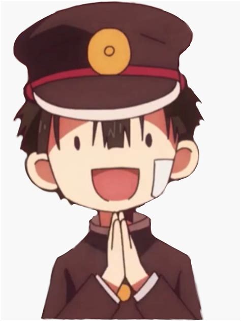 Hanako Kun Anime Cap Sticker For Sale By Jazz Matazz Redbubble