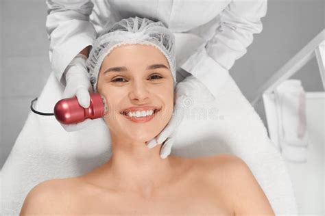 Care For Skin Face And Body With Beauty Machine In Salon Stock Image