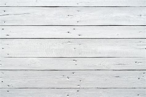 White Wood Planks Texture With Natural Patterns Background Stock Photo