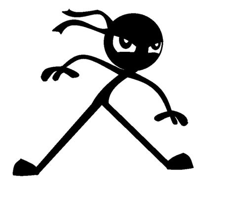 I Am A Ninja ~~ Stick Figure Drawing Stick Figures Easy Drawings