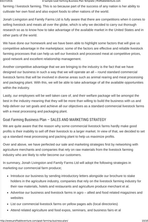 Here in this post i will share the best plan that actually makes a tons of money for you. Download Goat Farming Business Plan Template Free Download for Free | Page 10 - FormTemplate
