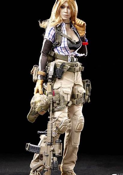 Toys Scale Combat Figure Female Action Inch