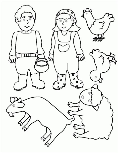 Old Macdonald Had A Farm Coloring Pages Coloring Home