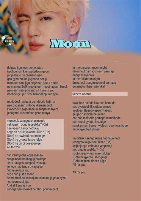 Bts Jin Moon Lyrics Hangul Ceritera Bts