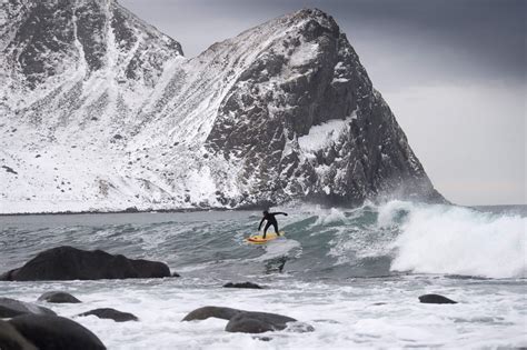 Surfers Catch Waves North Of The Arctic Circle Photos Abc News
