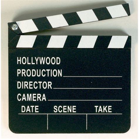 Hollywood Party Decorations Die Cut Clapboard