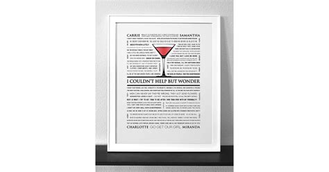 Sex And The City Typography And Quote Art Print Sex And The City Ts