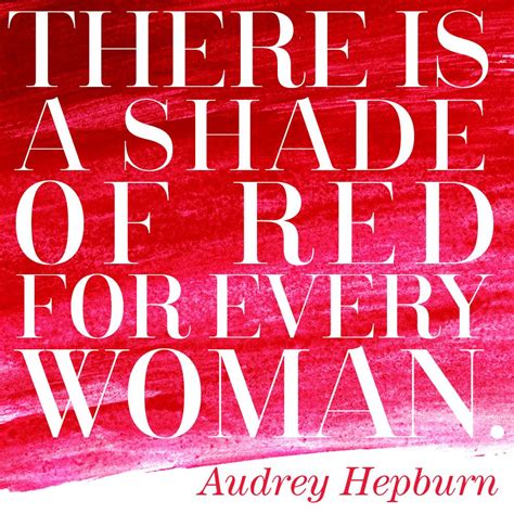 There Is A Shade Of Red For Every Woman Audrey Hepburn Red Dress