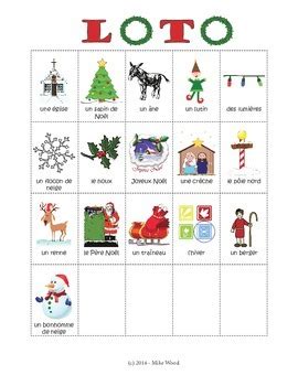 The major talking point of this event is definitely the €. French Christmas Vocabulary Bingo / Loto de Noel by Mike Wood | TpT