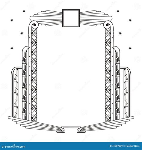 Art Deco Border And Frame Stock Vector Image 41067039