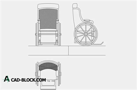 Cad Wheelchair Dwg Free Cad Blocks