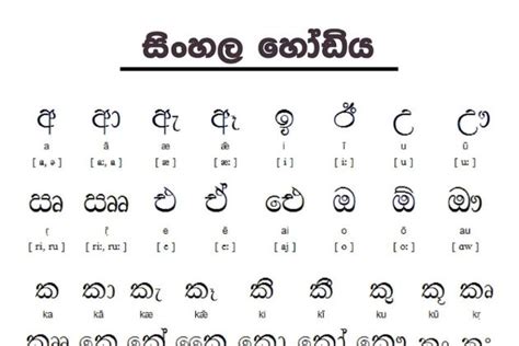Sinhala Alphabet Order Best Alphabet Pictures 2018