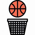 Basket Icon Ball Basketball Hoop Player Icons