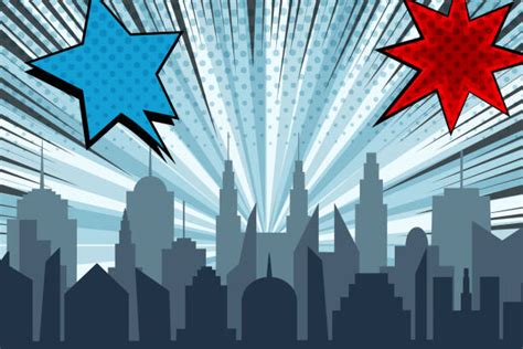 Super Hero City Illustrations Royalty Free Vector Graphics And Clip Art