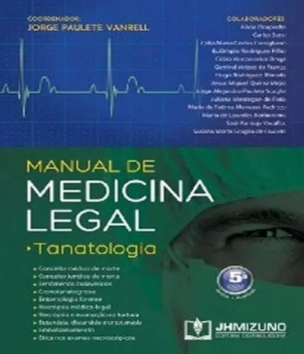 Manual De Medicina Legal Tanatologia Mercadolivre