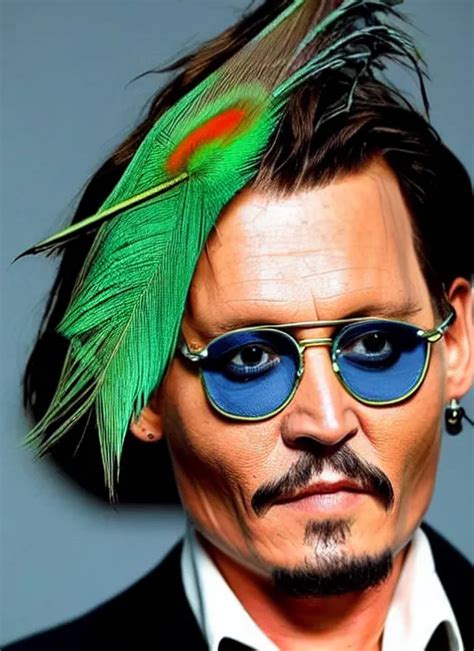 Johnny Depp Wearing A Single Monocle And A Fancy Tall Stable