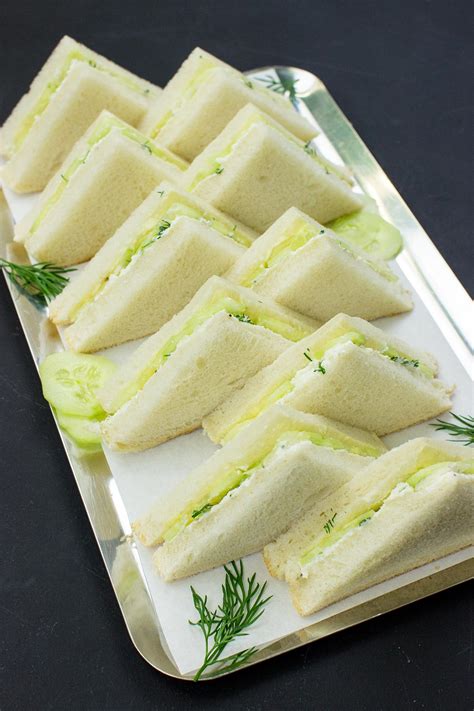 High Society Cucumber Sandwiches With Cream Cheese Recipe Cart
