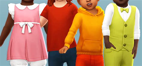 Sims 4 Children S Clothes Cc Pack Tutor Suhu