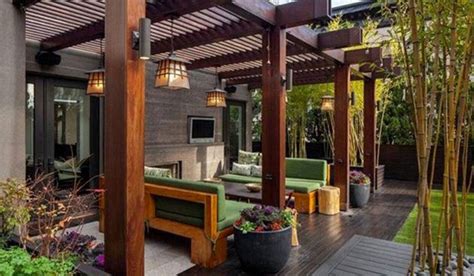 If you don't have access to an electrical outlet near your pergola, consider lighting the spaces around it. 3 Different (& Easy) Ideas for Pergola Lighting