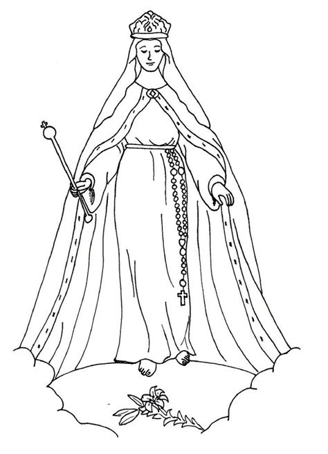 Print your name and color it ! Coloring Pages Of Mother Mary - Coloring Home