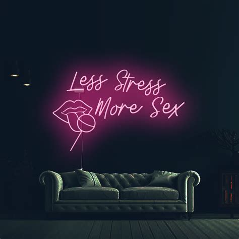Custom Sex Neon Signsexy Lip Licking Lollipop Led Signlove Etsy