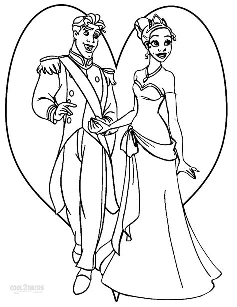 Coloring pages the princess and the frog. Printable Princess Tiana Coloring Pages For Kids | Cool2bKids