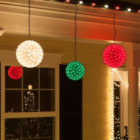 10 Inspirations Outdoor Hanging Christmas Light Balls
