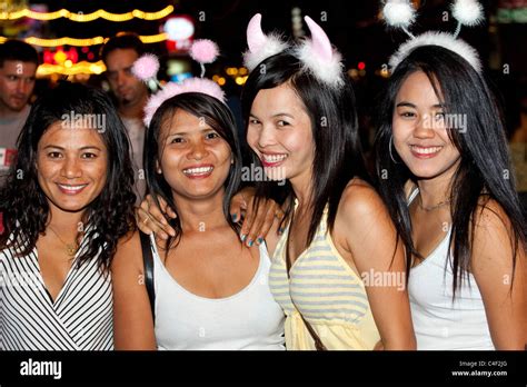 Christmas Girls On Patong Beach Phuket Thailand Stock Photo Alamy